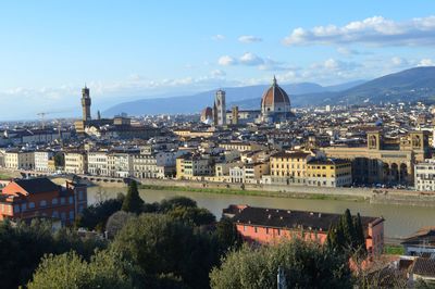 View from piazzale michelangelo in florence, italy