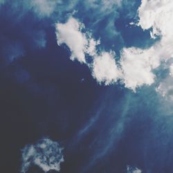 Low angle view of cloudy sky