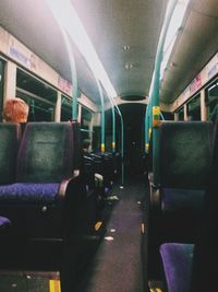 Interior of train