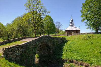 Low angle view of building against sky