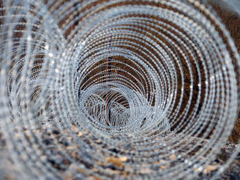 Full frame shot of spiral metal