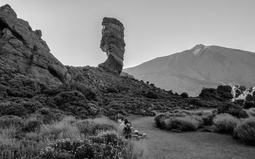 Scenic view of mountain against sky