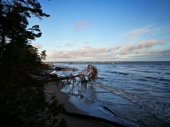 Scenic view of sea against sky