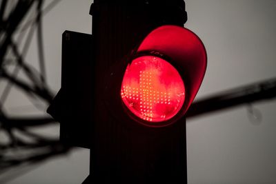 Close-up of road sign