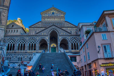 The cathedral of amalfi, cathedral of sant'andrea at sunset