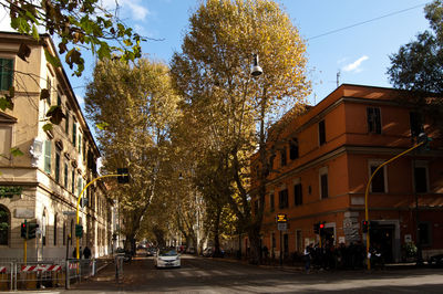 City street against sky