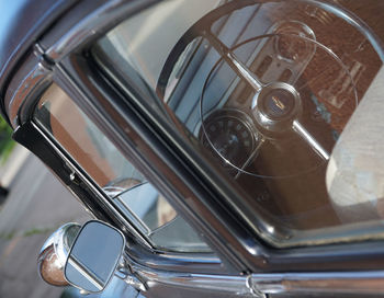 Close-up of vintage car
