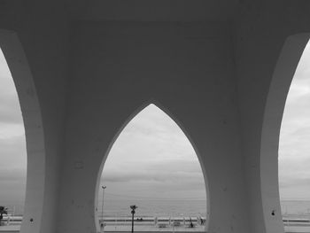 Built structure against cloudy sky