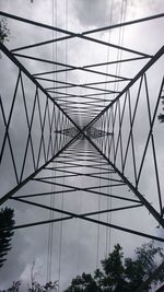 Low angle view of bridge against sky