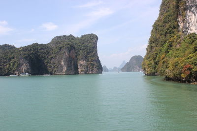 Scenic view of sea against sky