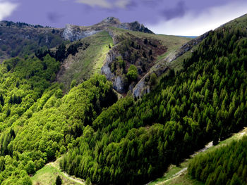 Scenic view of mountains