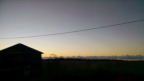 View of sky at sunset