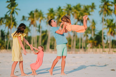 Group of people on the beach