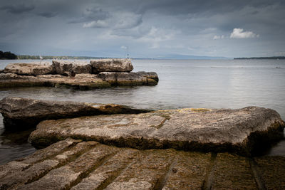 Scenic view of sea against sky