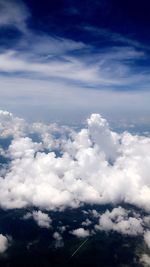 Aerial view of clouds