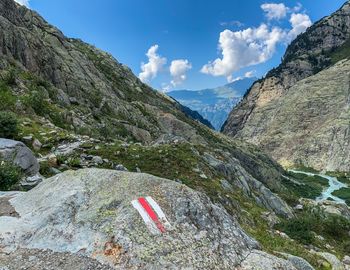 Scenic view of mountain against sky