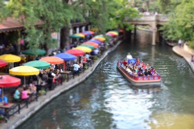 People on boat in river