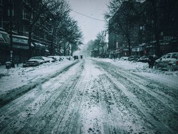 Snow covered road