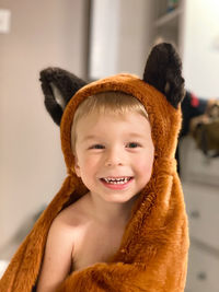 Portrait of smiling boy