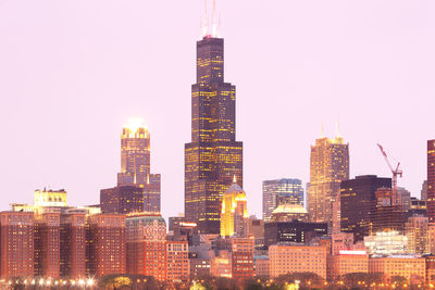 View of buildings in city