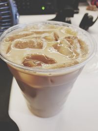 Close-up of coffee on table