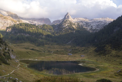 Funtensee lake at kärlingerhaus, berchtesgaden national park