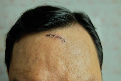 Close-up portrait of man