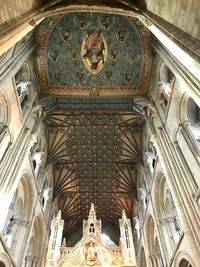 Low angle view of a ceiling of a building