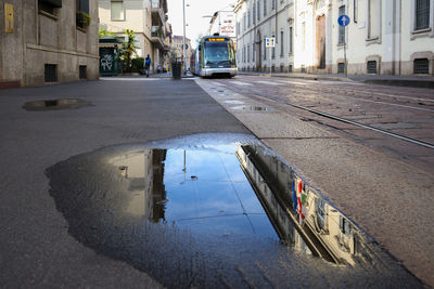 View of city street