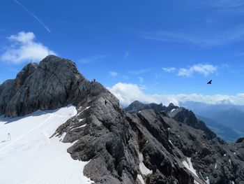 View of a snowcapped mountain