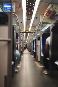 View of train at subway station