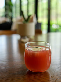 Close-up of drink on table