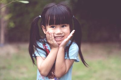 Portrait of a smiling girl