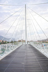 View of suspension bridge