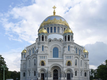 Low angle view of building against sky