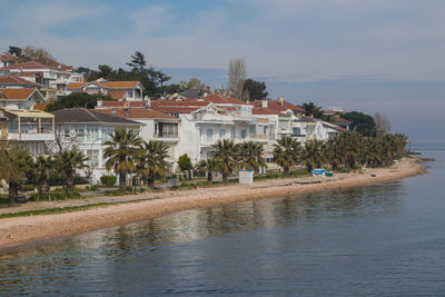 Private houses on an island near istanbul