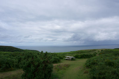 Scenic view of sea against sky