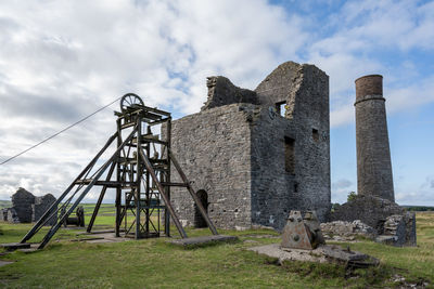 Magpie mine. disused lead mine near the village of sheldon in the derbyshire peak district, england.