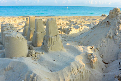 Panoramic view of beach against sky