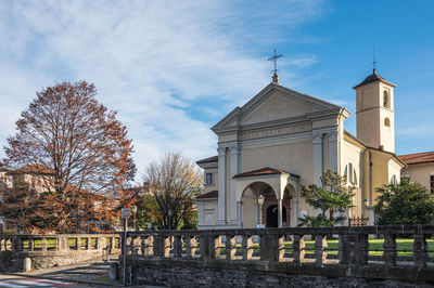 The beautiful madonna del carmine church in luino