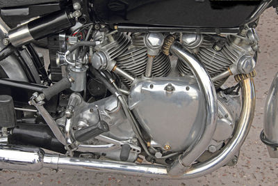 Close-up of motorcycle