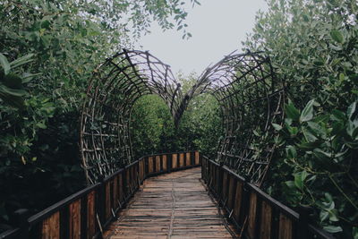 Wooden bridge of love