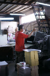 Man working in workshop