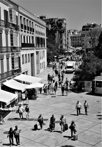 Group of people on street