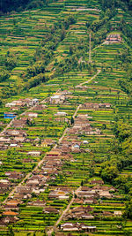 High angle view of cityscape