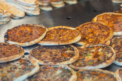 Close-up of food on table