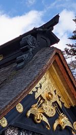 Low angle view of historical building against sky