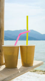 Close-up of drink on table