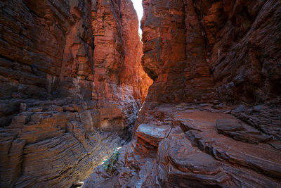 Scenic view of rock formations