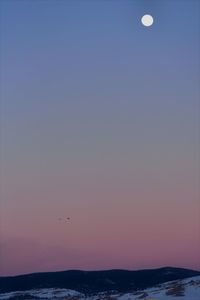 Scenic view of sea against sky at sunset